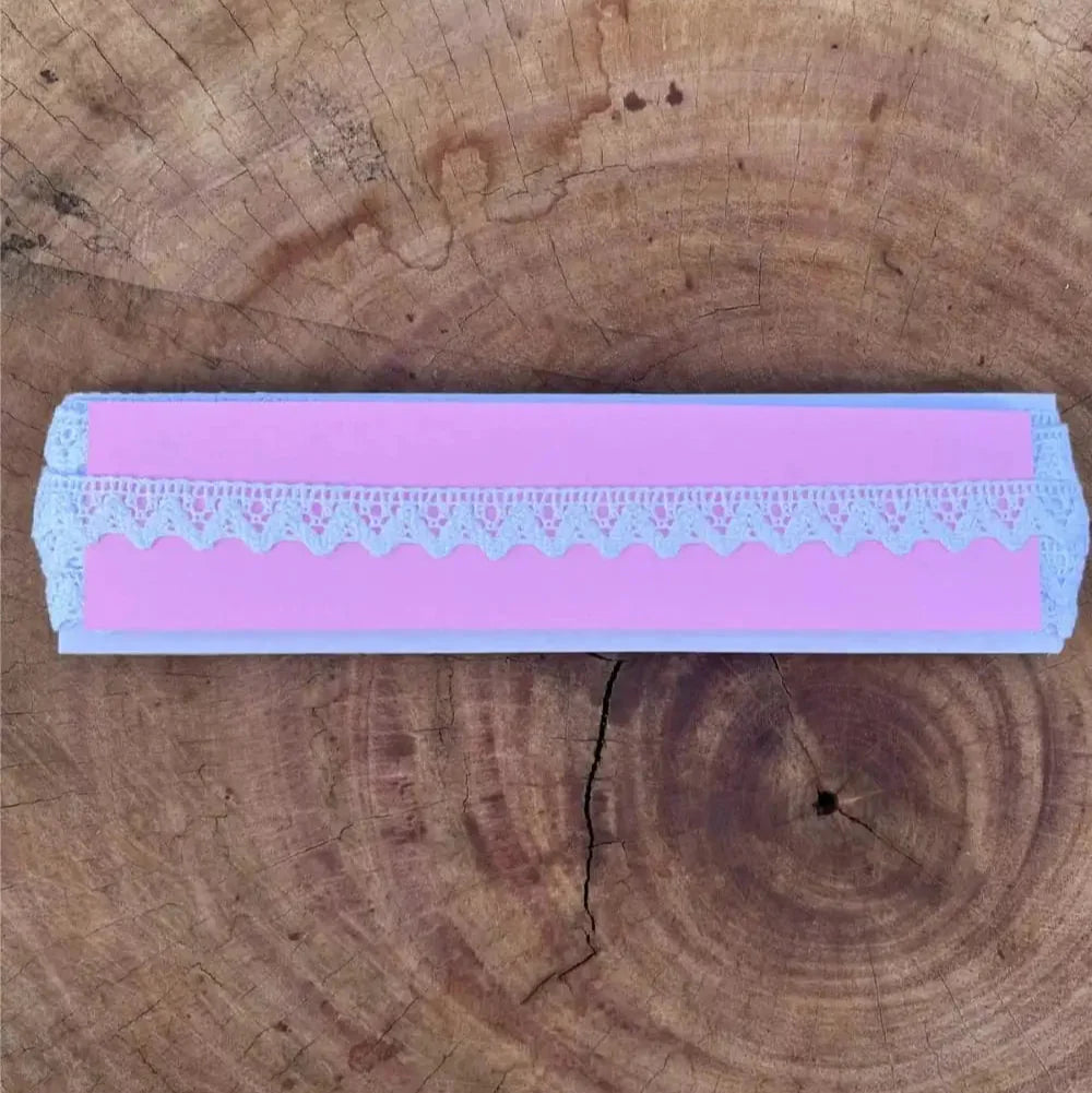 Renda de algodão Branca - Largura: 1,4 Centímetros - 10 Metros